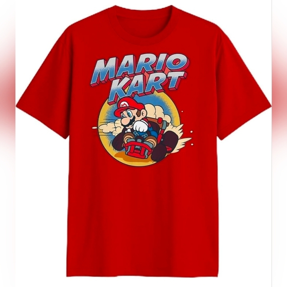 Nintendo Other - Nintendo Mens Super Mario Kart Vintage Racing T-shirt. Size XL, New In Plastic